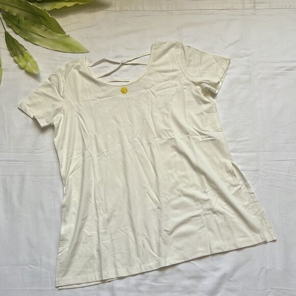 ⭐️nwt ALONG FIT Short-Sleeved T-Shirt Open Side Design⭐️ - Picture 7 of 12